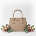 Beige bag angled