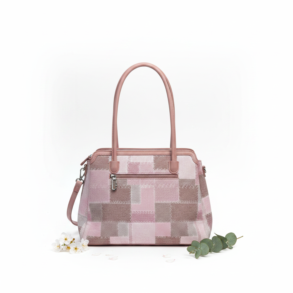 Bowling Bag Rosa Check – Retro Spring