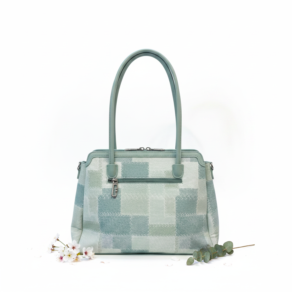 Bowling Bag Sage Check – Retro Spring