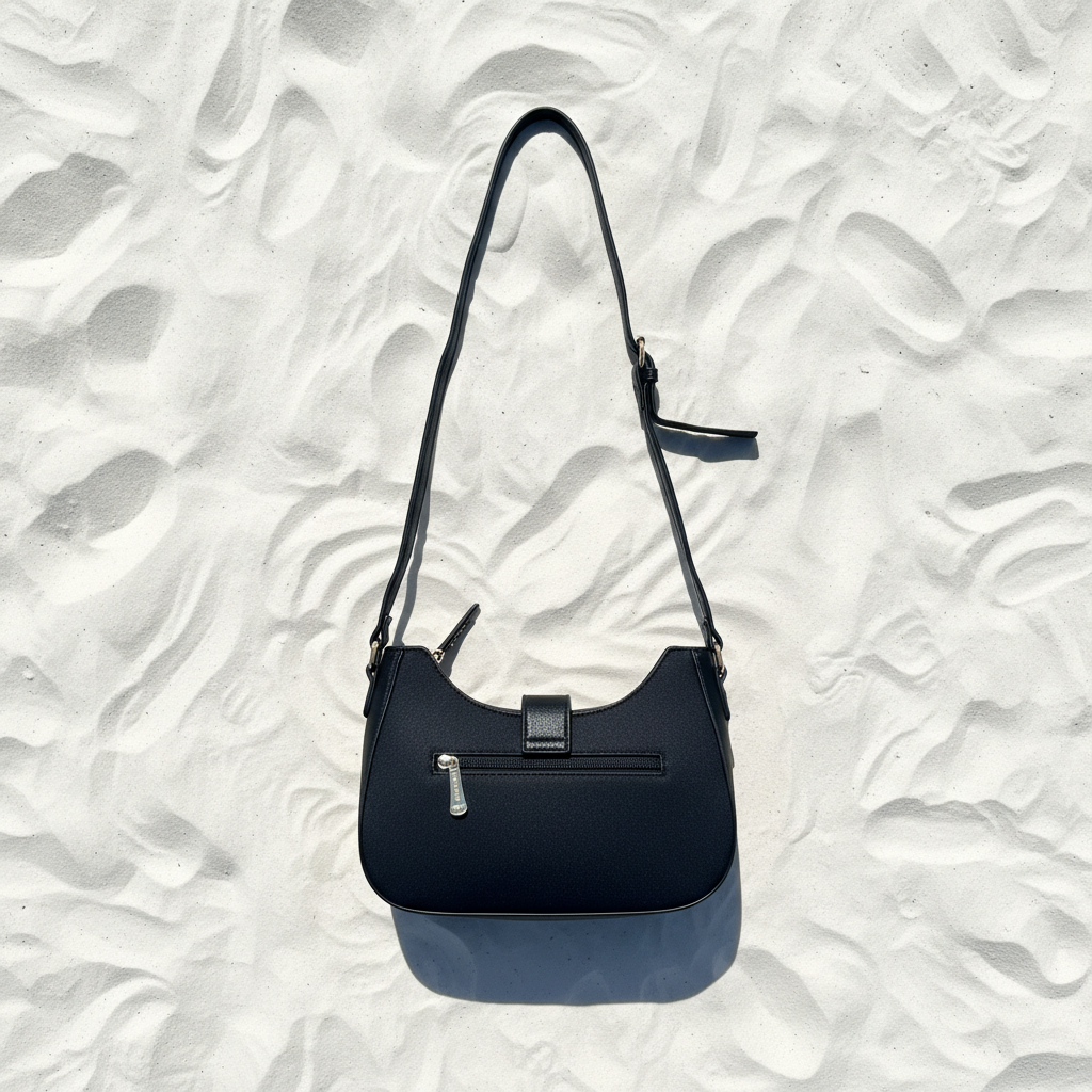 Charro Hobo Nera Canvas Retro – White Sand Flat Lay