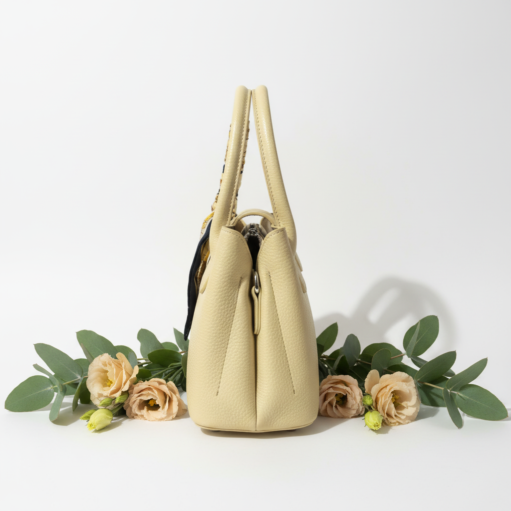 COCONUDA Cream Bag Side with Scarf