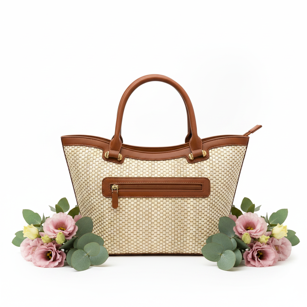 Coconuda raffia tote back - retry