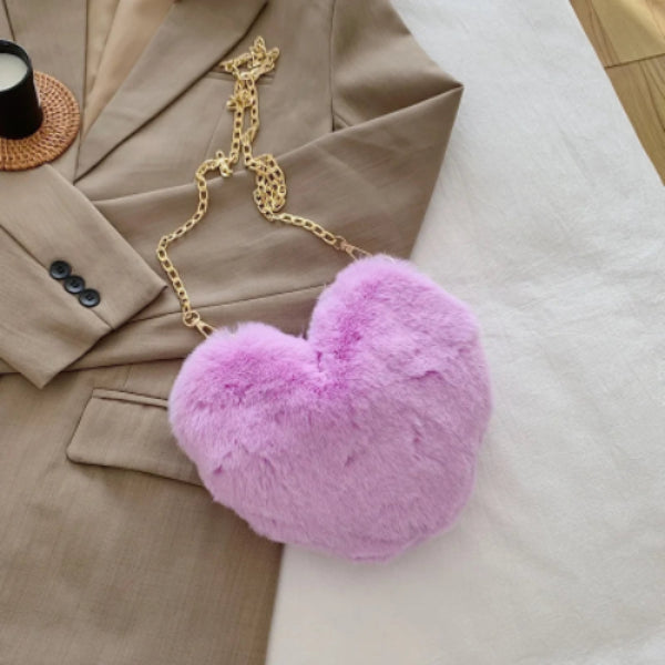 Borsa Puffy Heart Viola