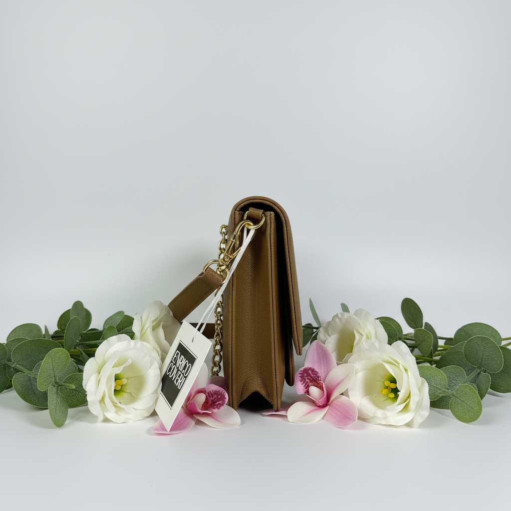 ENRICO COVERI Caramel Wallet Side