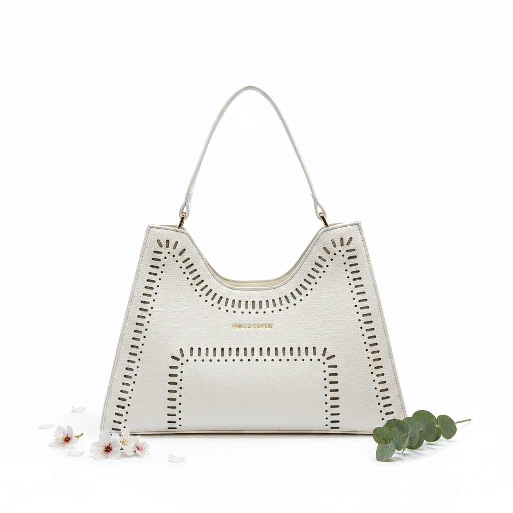 Enrico Coveri Laser-Cut Tote – Frontale Spring
