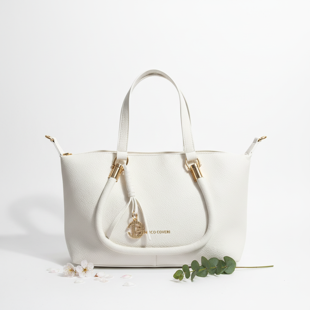 Enrico Coveri Tote Bianca – Frontale Spring