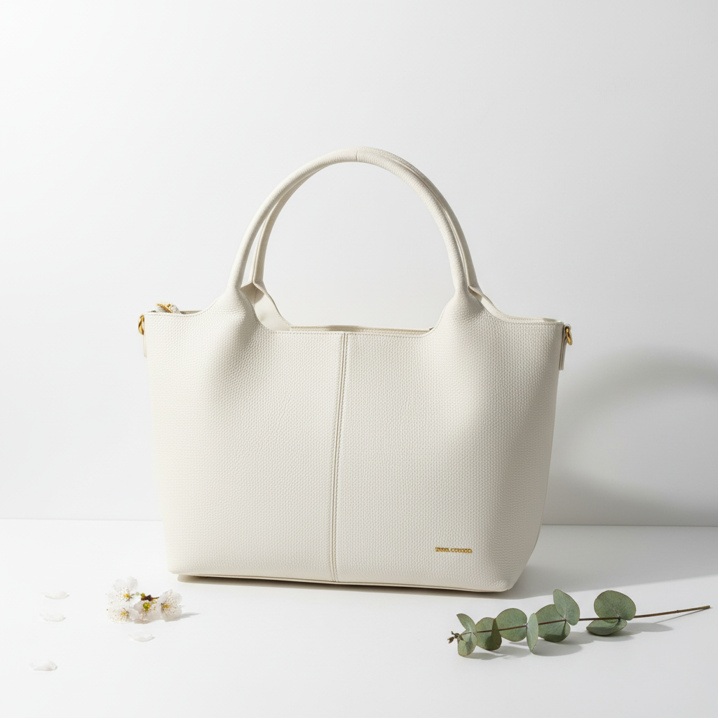 Enrico Coveri Tote Panna – Frontale Spring