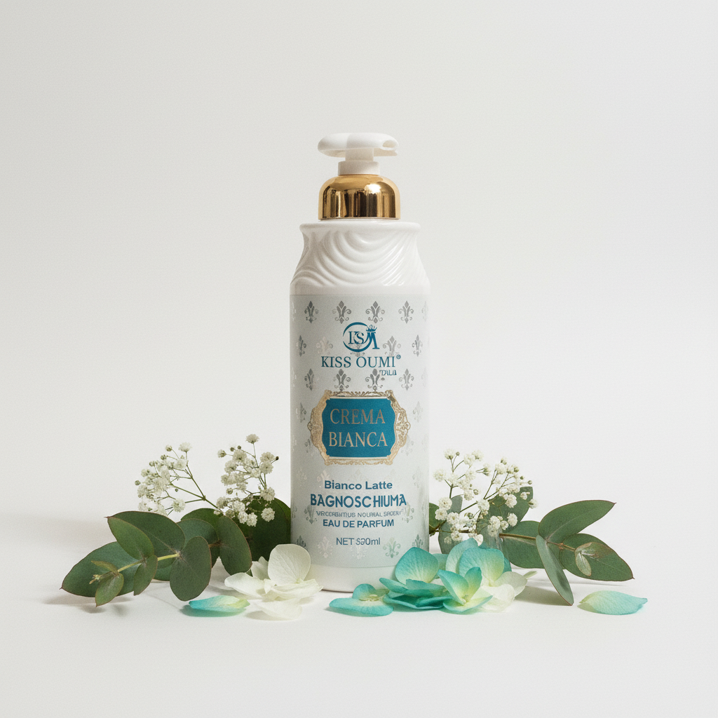 KISS OUMI Shower Gel White Background