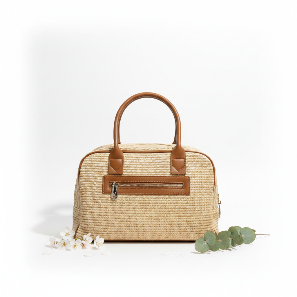 Mariella Burani Raffia Cognac – Retro Spring