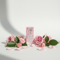 Pink Perfume White Background
