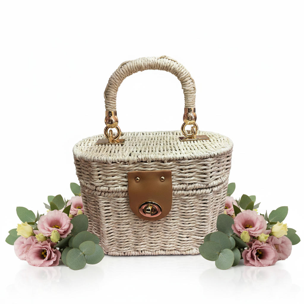 Raffia box bag - correct