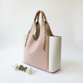Tote Bicolor Panna/Rosa – 3/4 Spring